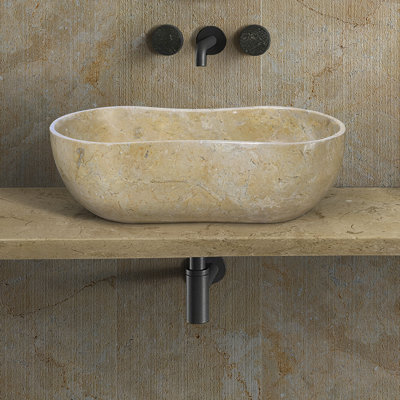 Bathroom Vessel Sink With Pre-Drilled Drain Hole