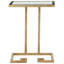 Mancia Glass Top Pedestal End Table-20765054