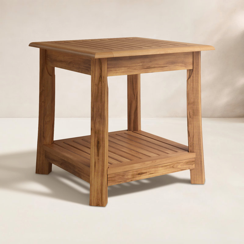 Table d'appoint en teck Leona