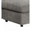 Tavia Grey Corduroy Reversible Sectional Sofa W/6 Pillows