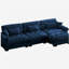 Canapé modulaire surdimensionné en velours super confortable avec repose-pieds mobile-2059072434