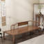Chaise longue en bois de cire blanche fabriquée à la main-106551250