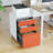 3 Drawer File Cabinet, Metal Filing Cabinets with Lock Wheels, Anti-tilt Under Desk Design (No Assembly Required)-1174588233