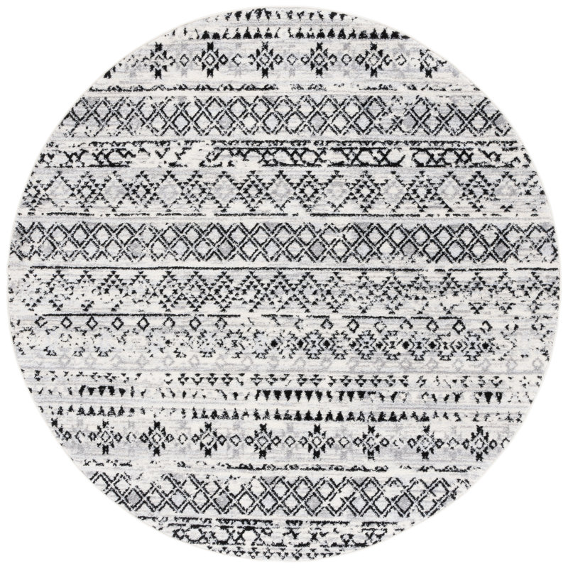 Sachiko Tulum Performance Southwestern Rug, Round 6'7"