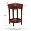 Table de bout ronde 18 po avec tablette Mayall-95786311