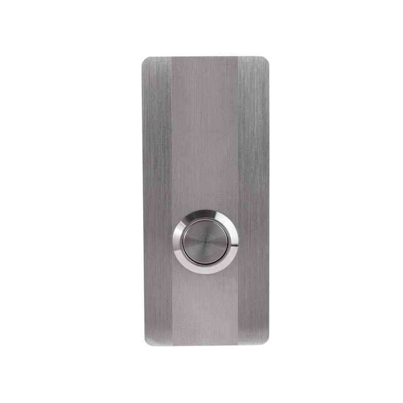 Bouton de sonnette, H 3,14 po x l 1,37 po x P 0,16 po