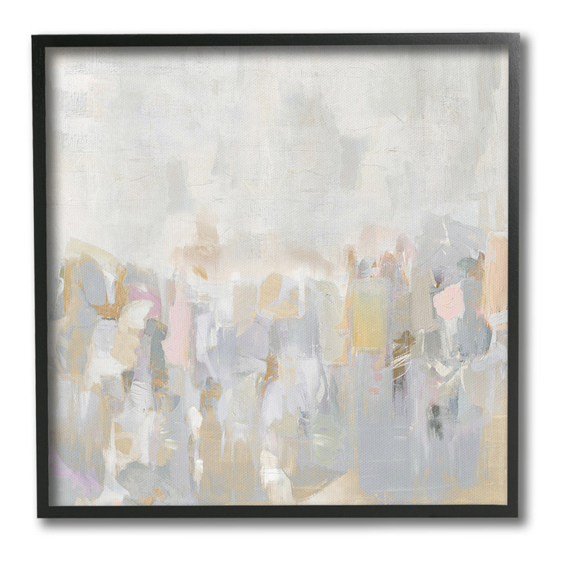 «Gray Gradient Landscape» par Rachel Springer, Giclée encadrée blanc bord de mer, H 17 po x l 17 po