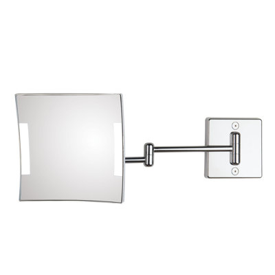 Quadrolo Flat Metal Lighted Wall Mirror