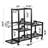 6-Tier Home Gym Storage Rack With Wheels, Dumbbell Weight Rack And Yoga Mat Organizer