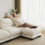 Canapé modulaire confortable en tissu chenille 4 places avec siège ergonomique en mousse haute densité, canapé modulaire en forme de U avec 2 repose-pieds, accoudoirs arrondis arrondis et 2 coussins décoratifs ronds-1465478756