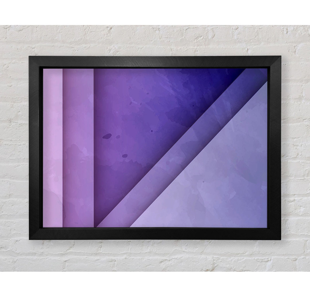 Gerahmtes Leinwandbild Purple Triangle