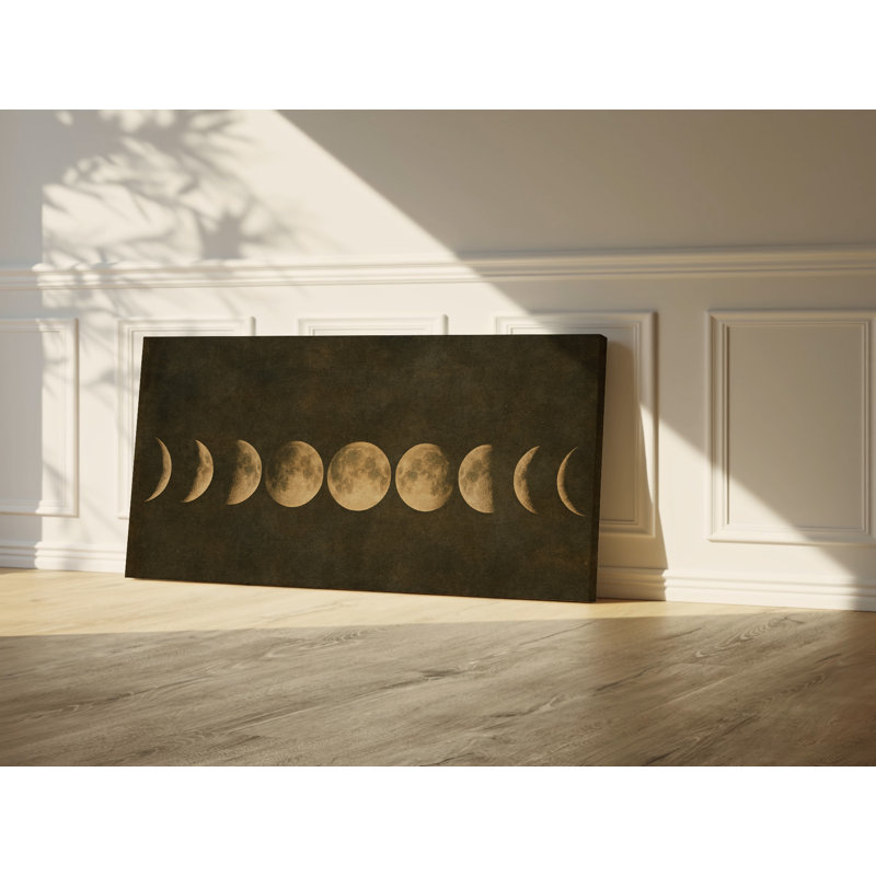 Art mural Moon Phases, H 20 po x l 40 po x P 1,5 po