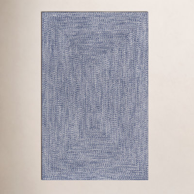 Amei Blue Hand-Braided Outdoor Rug