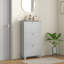 Armoire à chaussures moderne avec 3 tiroirs rabattables pour 12 paires de chaussures-1242061551