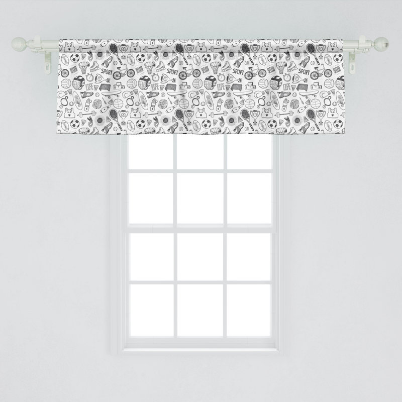 Ensemble de 2 cantonnières Ambesonne Sports, L 54 po x L 12 po