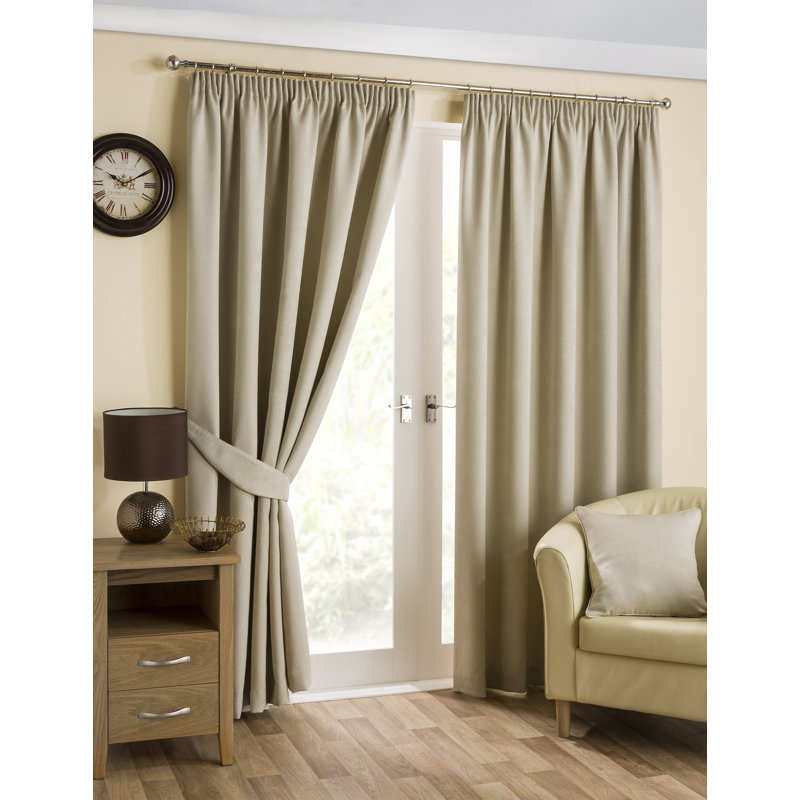 Diljeet Room Darkening Pair, Grey, 117 W x 183 D cm