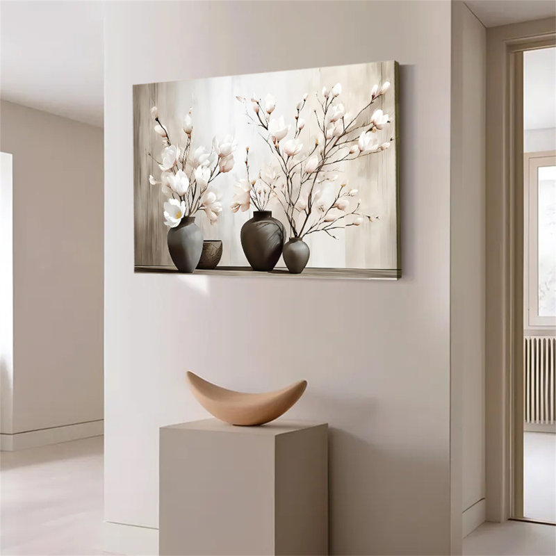 Impression sur toile Bright Magnolia - impression florale moderne, 24 po x 36 po
