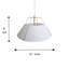 Luminaire suspendu conique unique à 2 lumières Lally-1602175270-1601983365