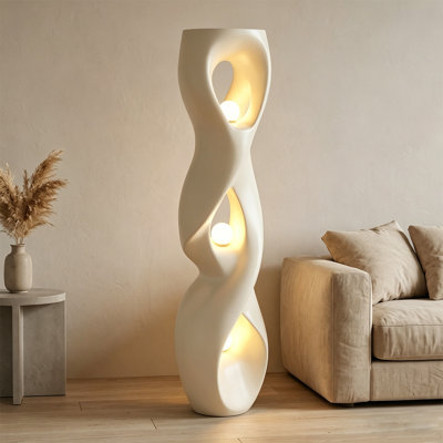 Lampes sur pied en plastique et cristal