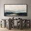 «Minimal Landscape Dynamic Blue Abstract Contemporary», reproduction d'art sur toile-111568230-98042208