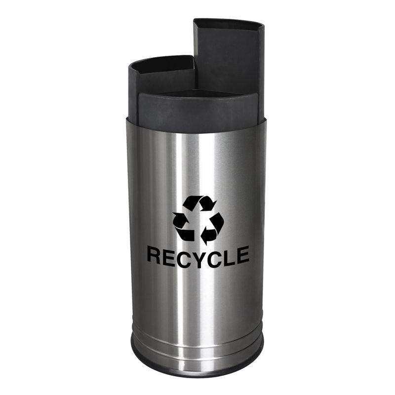Stainless Steel Recycling Bin - 14 Gallons