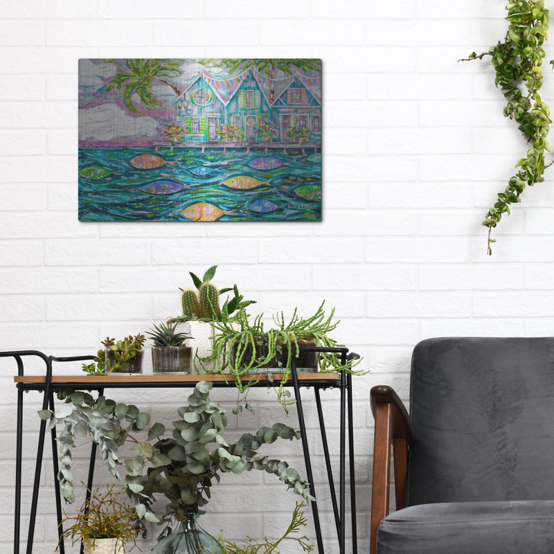 «Dock Of The Bay» par Estelle Grengs, H 12 po x l 16 po
