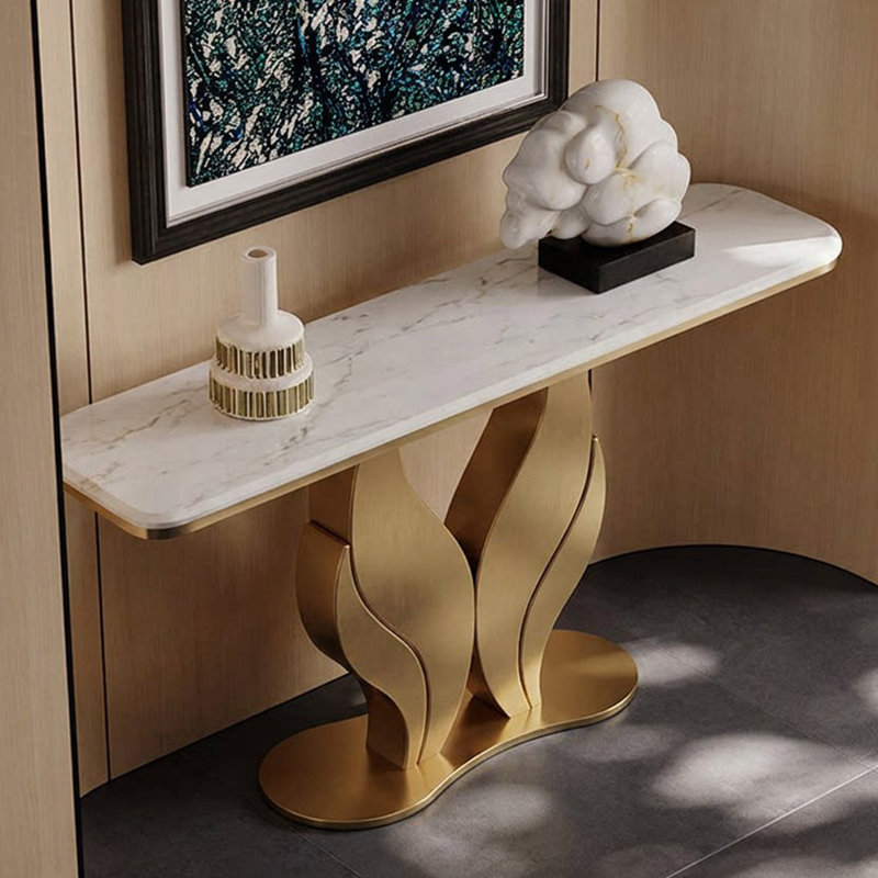 Console Italian Minimalist, H 33,5 po x l 54,3 po x P 13,8 po