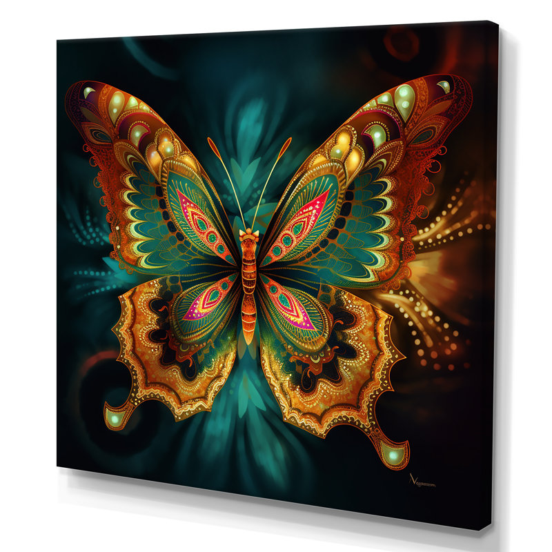Papillon magique éthéré I, Toile tendue, 36" H x 36" W