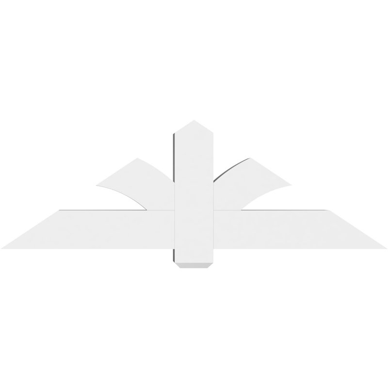 Support pour pignon en PVC Redmond, H 20 po x l 60 po (pas: 8/12), P 6 po x F 6 po