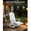 Chaise berçante d'extérieur surdimensionnée en plastique Adirondack-1084189524