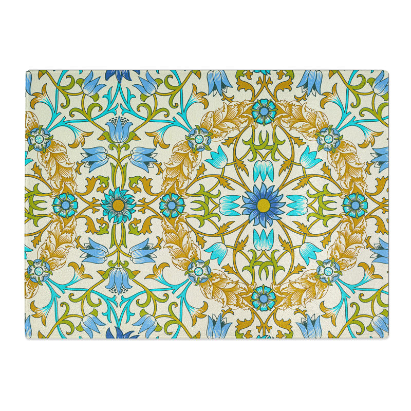 Vine Pattern Vol.3 Print By William Morris  Glass Chopping Board