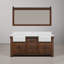 Meuble-lavabo de comptoir en marbre blanc Carrare de 72 po Keighley