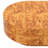 43.7'' Handcrafted Burl Wood Oval Coffee Table with Sturdy Pedestal, Mid-Century Modern Solid Wood Coffee Table for Living Room-9108753