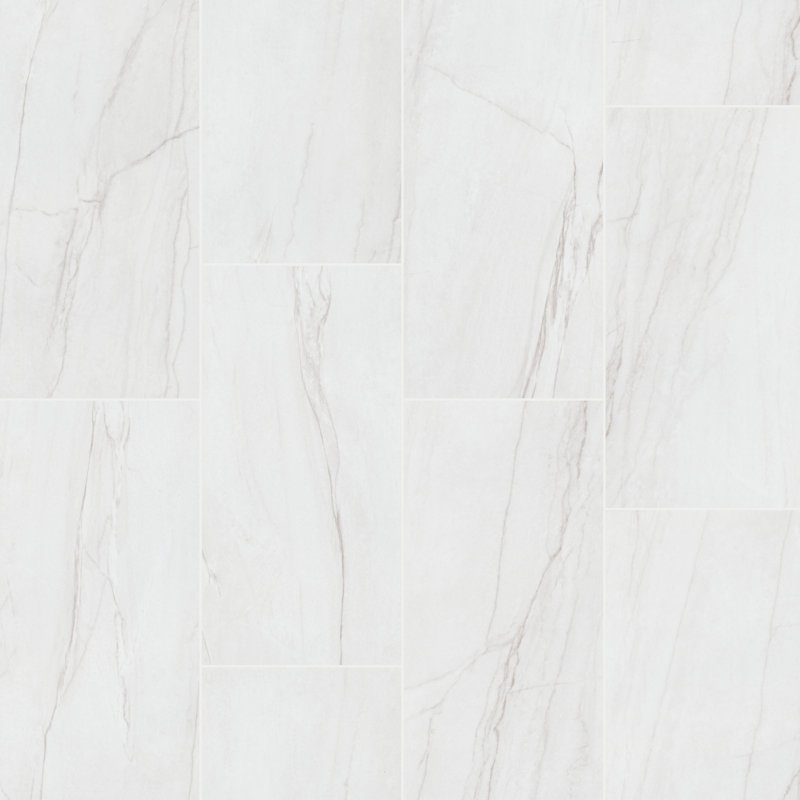 Zola 12 in. x 24 in. Polished Porcelain Marble Look Floor and Wall Tile, Nordica