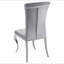 Chaises d'appoint grises rembourrées (ensemble de 4)-136610342