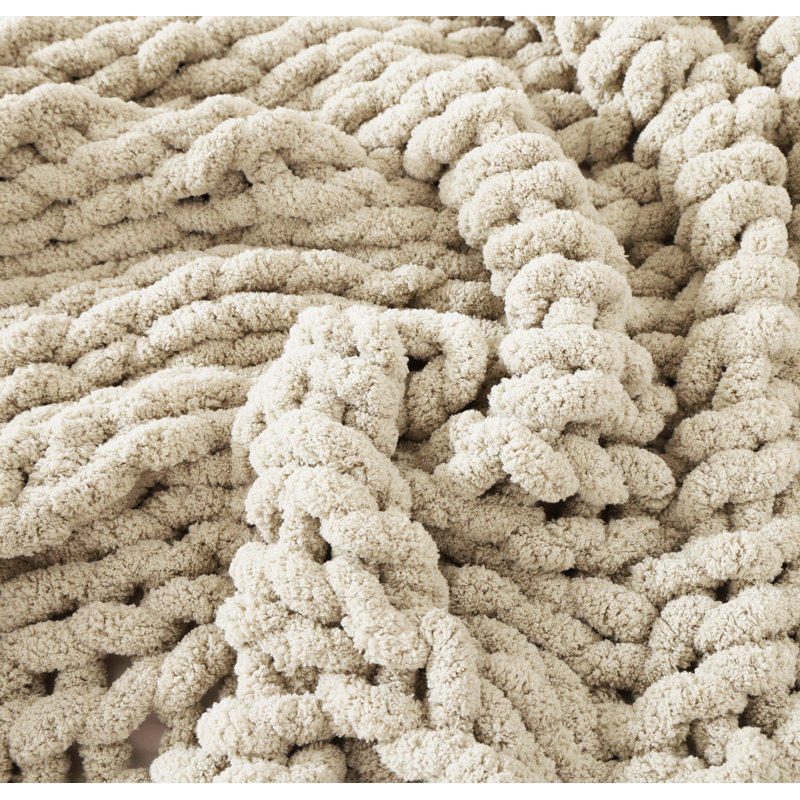 Jeté Chunky, Beige