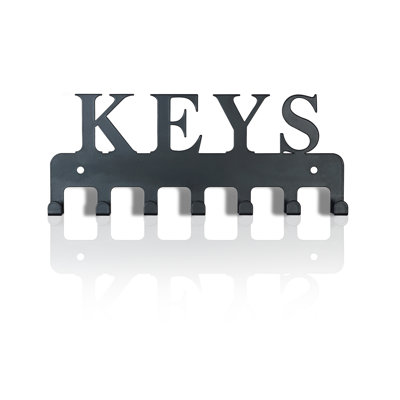 Alachua Metal Wall Organizer with Key Hooks