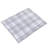 20"x15" - Reversible White Grey Plaid Large Soft Highly Absorbent Washable Dish Drying Mat