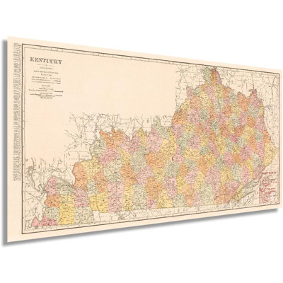 Historix Vintage 1905 Kentucky State Map 24X48 Inch Vintage Kentucky Map Wall Art Kentucky Artwork For Walls Map Of KY Kentucky Map Poster K Historix Vintage 1905 Kentucky State Map 24X48 Inch Vintage Kentucky Map Wall Art Kentucky Artwork For Walls Map Of KY Kentucky Map Poster K