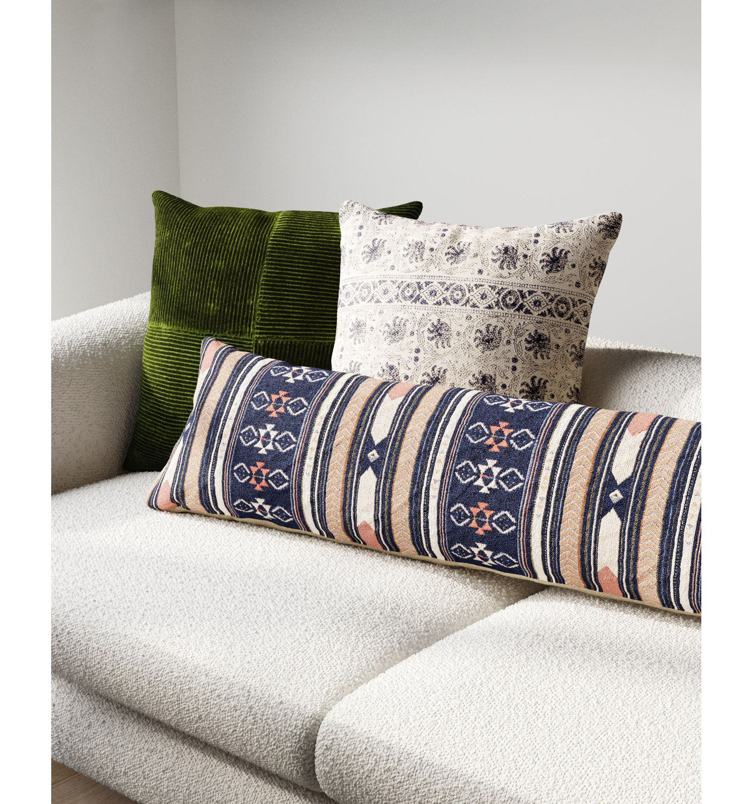 Coppell Cotton Throw Pillow, 22" x 22"