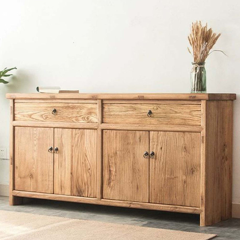 Armoire de rangement rétro en noyer de style chinois