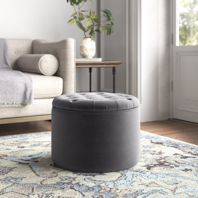 Reims Velvet Ottoman
