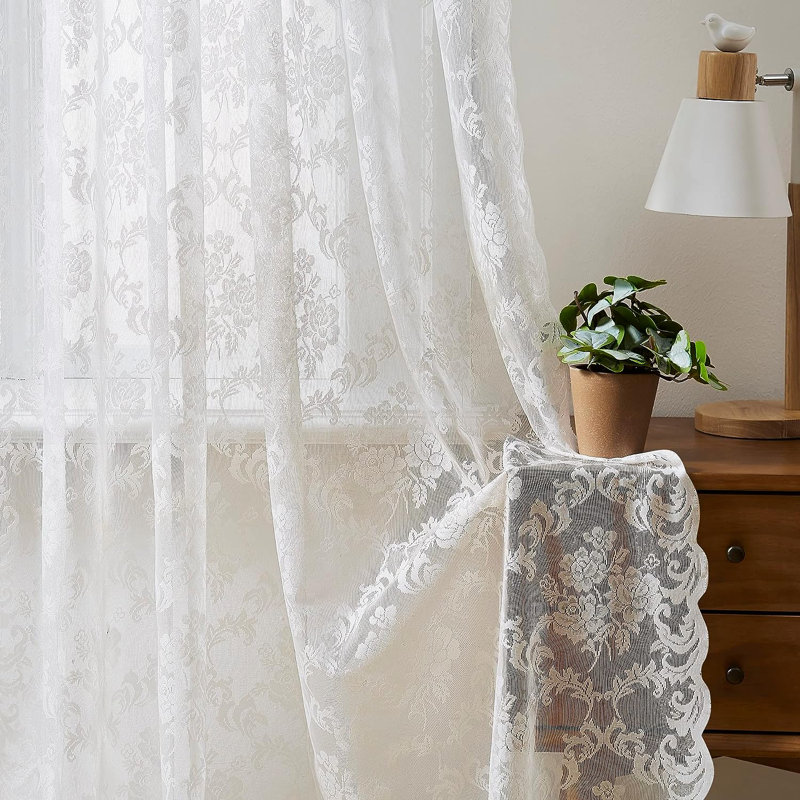 Tissu en dentelle, largeur de 60 pouces, Ivoire ivoire, 3 verges