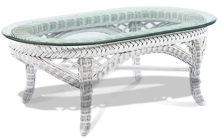 Lanai Oval Outdoor Coffee Table , 27'' in. W 46'' in. D