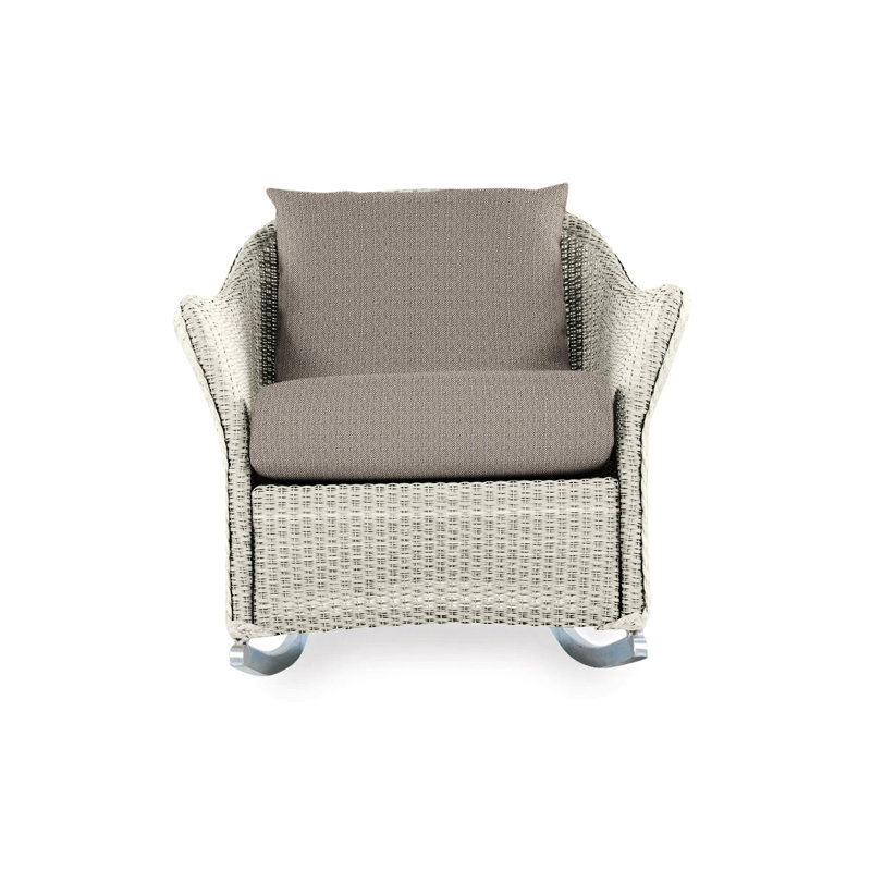 Weekend Retreat Outdoor Rocker Chair, Demo Oatmeal, Linen