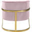 Fauteuil demi-tonneau en velours 30 po Carter-774457187