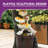 19" Tall 4-Tier Rustic Duck & Sunflower Outdoor Water Fountain with LED Light, Handcrafted Embossed Resin Garden Sculpture