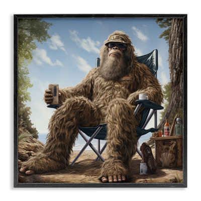 Mythical Monster on Beach Giclee Art by Jim Baldwin