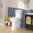 21＂Extra Tall Toilet With Soft-Close Seat, Two-Piece Toilet For Bathroom-122441632