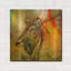 «Arty Beast 1» par Karen Smith, art mural en métal doré, 24 po x 24 po-133337015